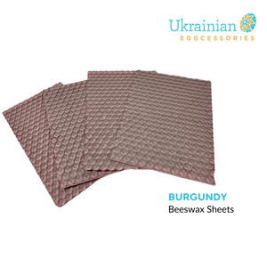 Beeswax Sheets - Burgundy