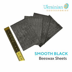 Beeswax Sheets - Black Smooth