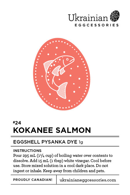#24 Kokanee Salmon Pysanka Dye