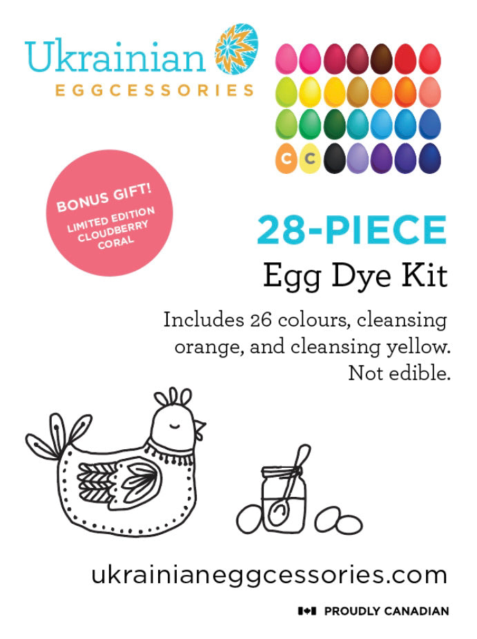 Dye Kits - 28-Piece Egg Dye Kit (Bonus Dye)