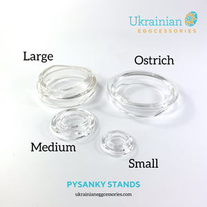 Acrylic Round Egg Stand - Large - 5pcs