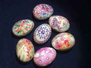 20. Faux Sgraffito & Tie Dye: A Dive into Non-Traditional Pysanky Techniques - Irene Johnston - Saturday July 20th - 3:30pm to 5:30pm