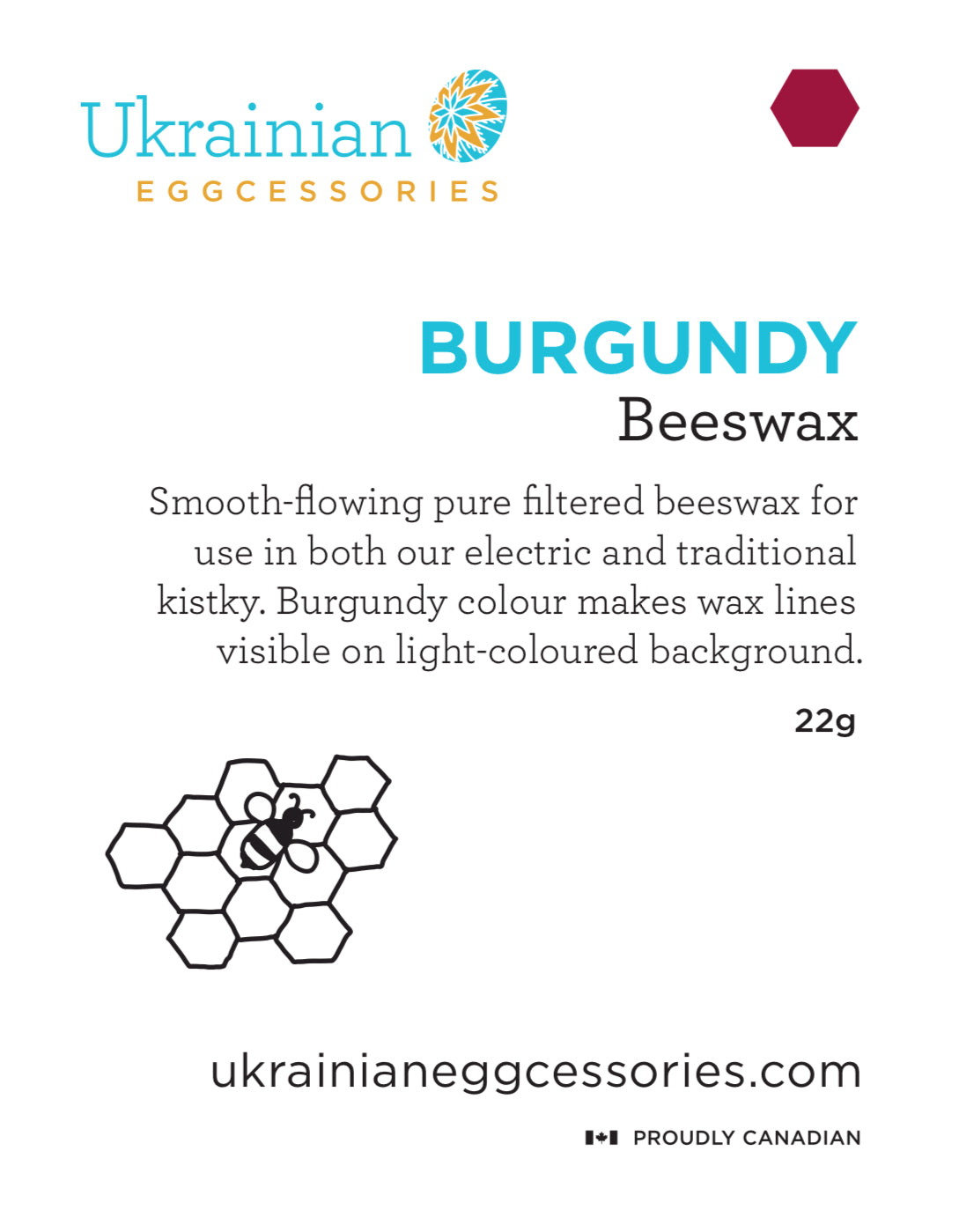 Beeswax Sheets - Burgundy