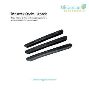 Beeswax Sticks - Black - 3 pack