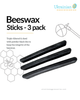 Beeswax Sticks - Black - 3 pack