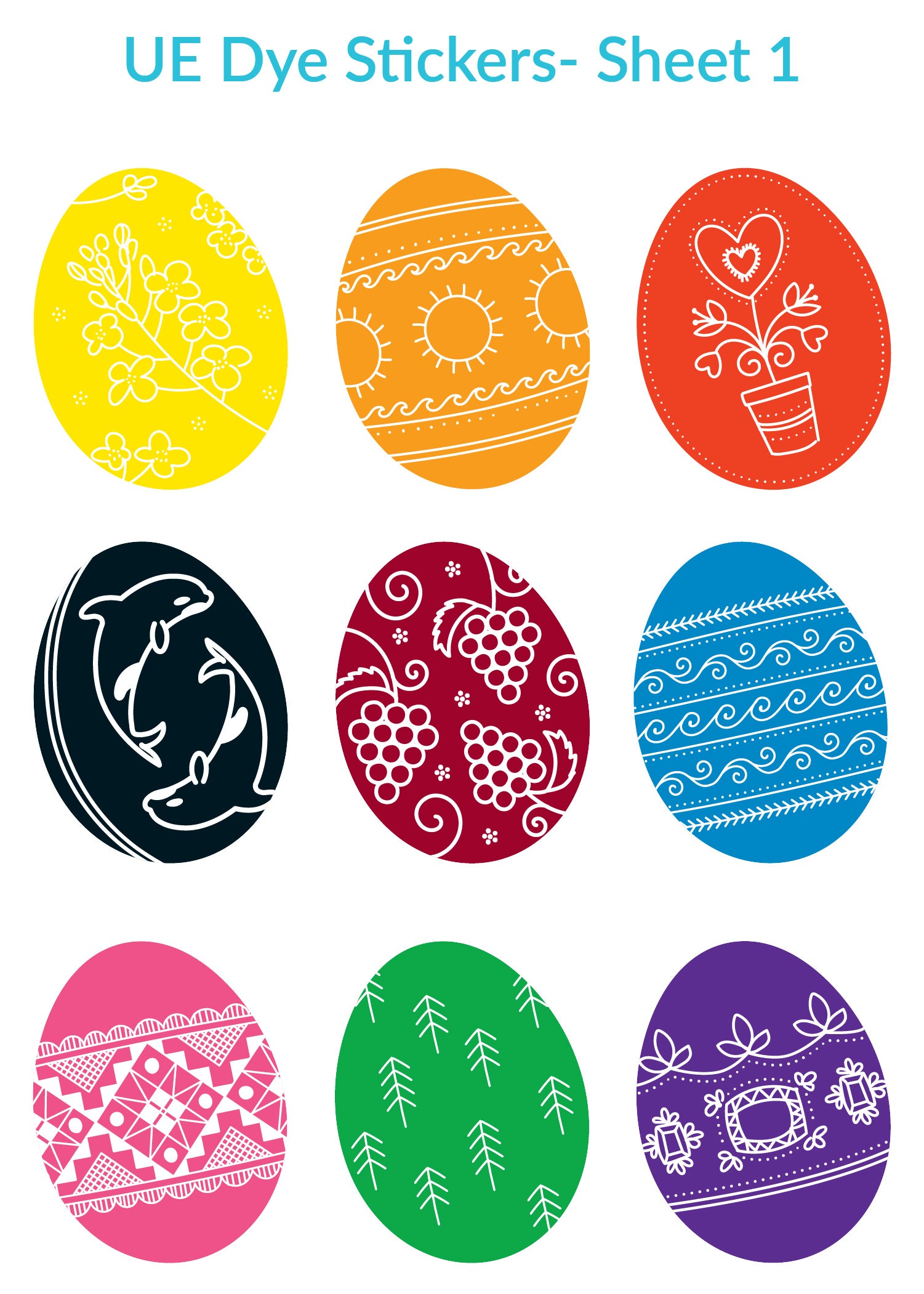 UE Dye Stickers