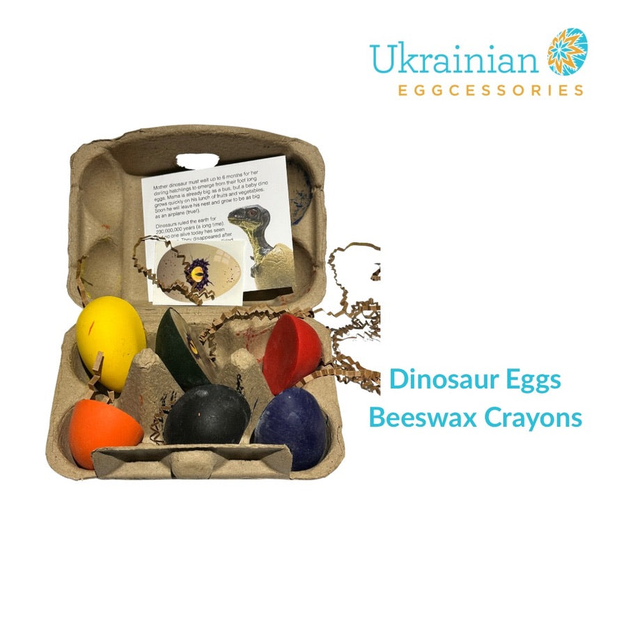 Dinosaur Egg Crayons