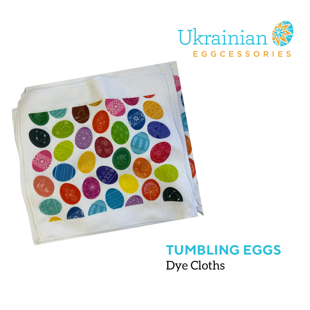 Tumbling Egg Dye Cloth