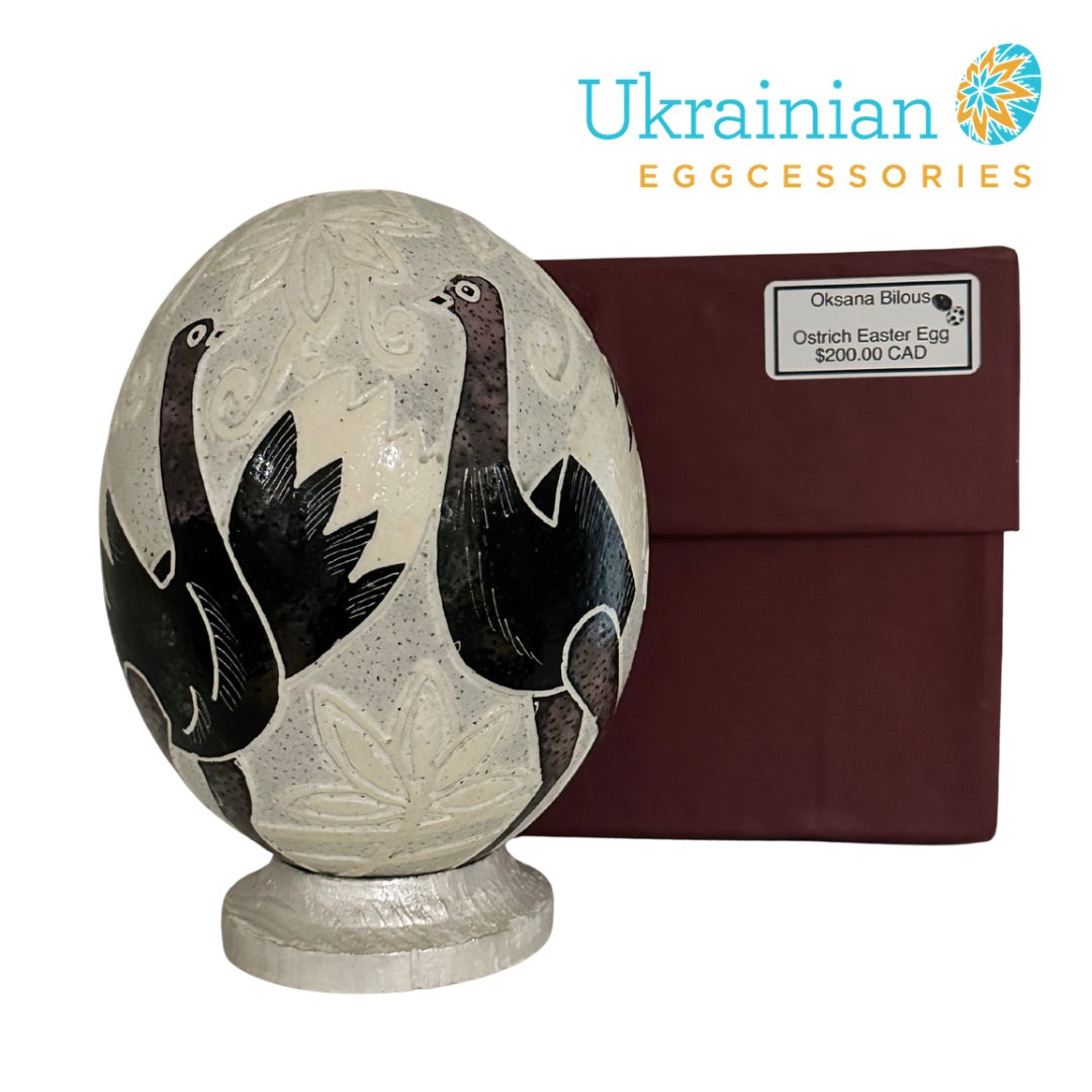 Etched & Dyed Ostrich Egg