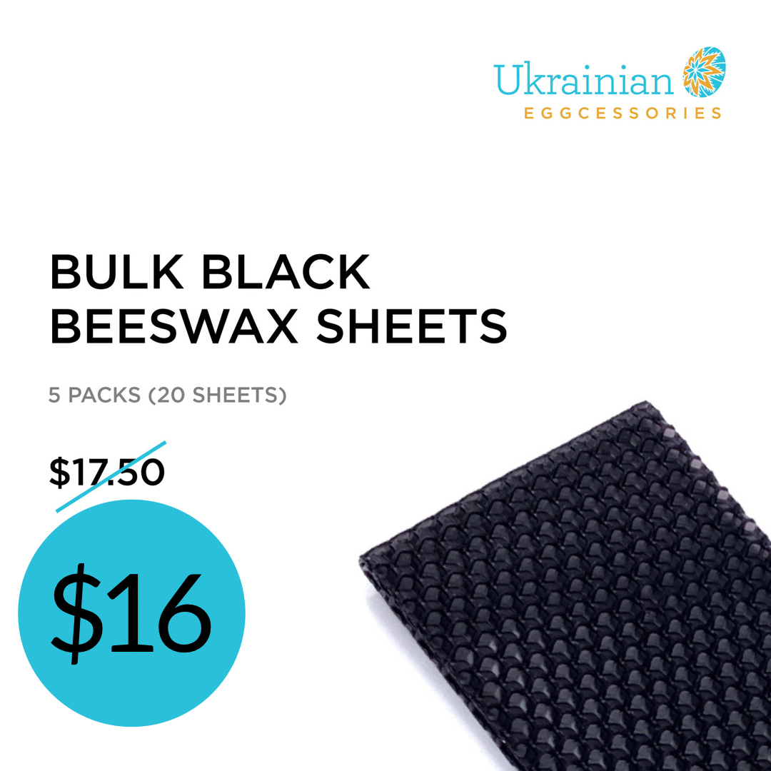 Bulk Black Beeswax - 20 Sheets