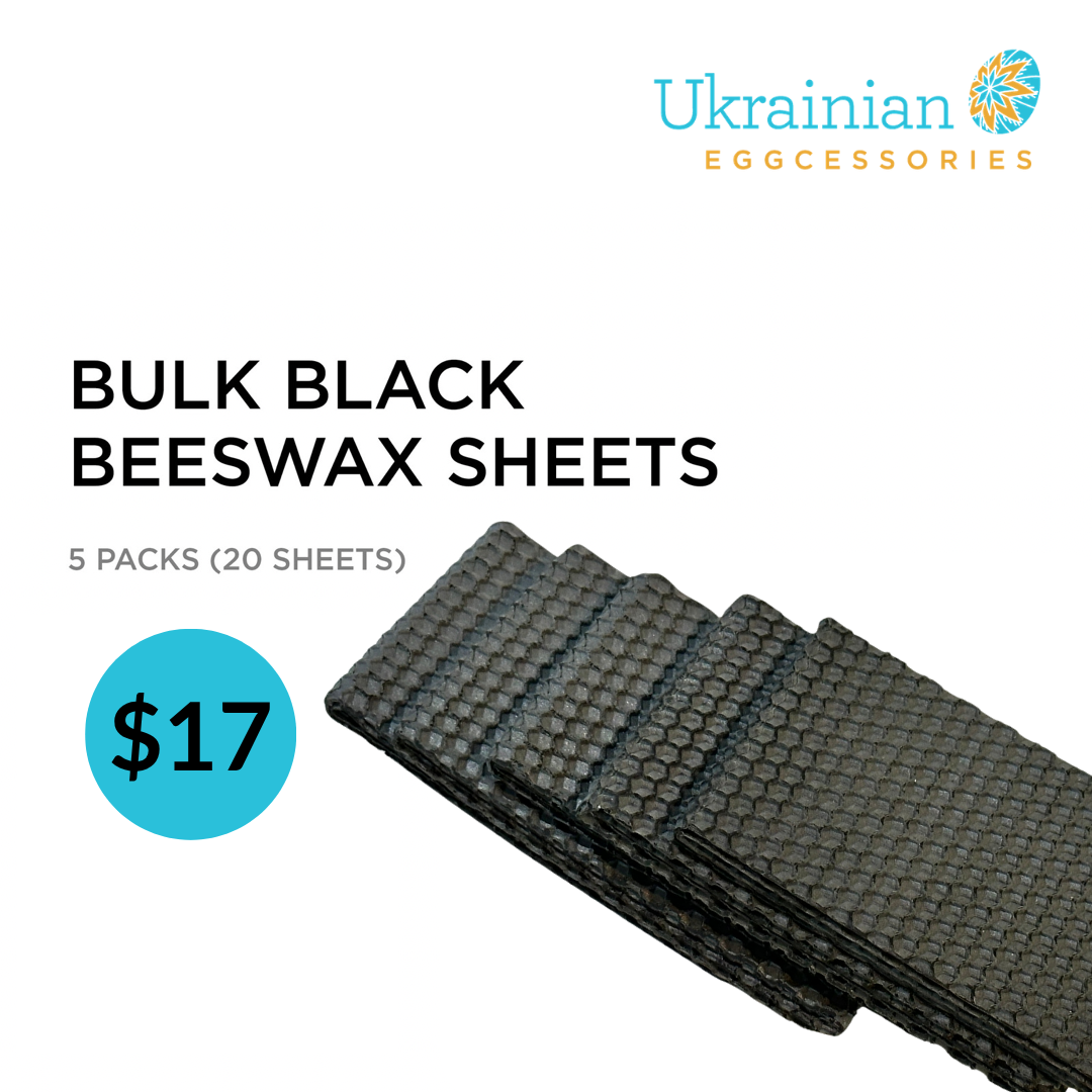 Beeswax Sheets - Bulk Black