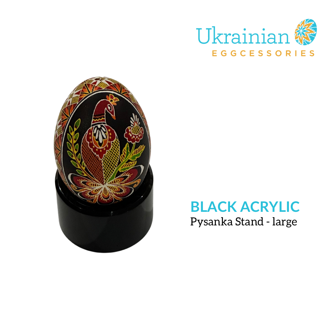 Pysanka Stand - Black Acrylic - Small