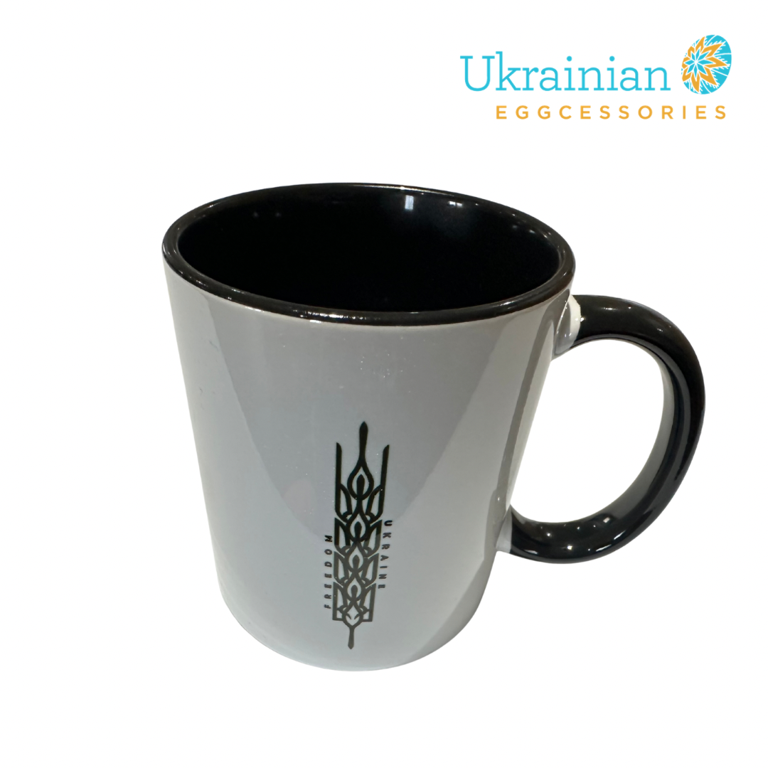 Freedom Ukraine Wheat Motif Mug 11oz