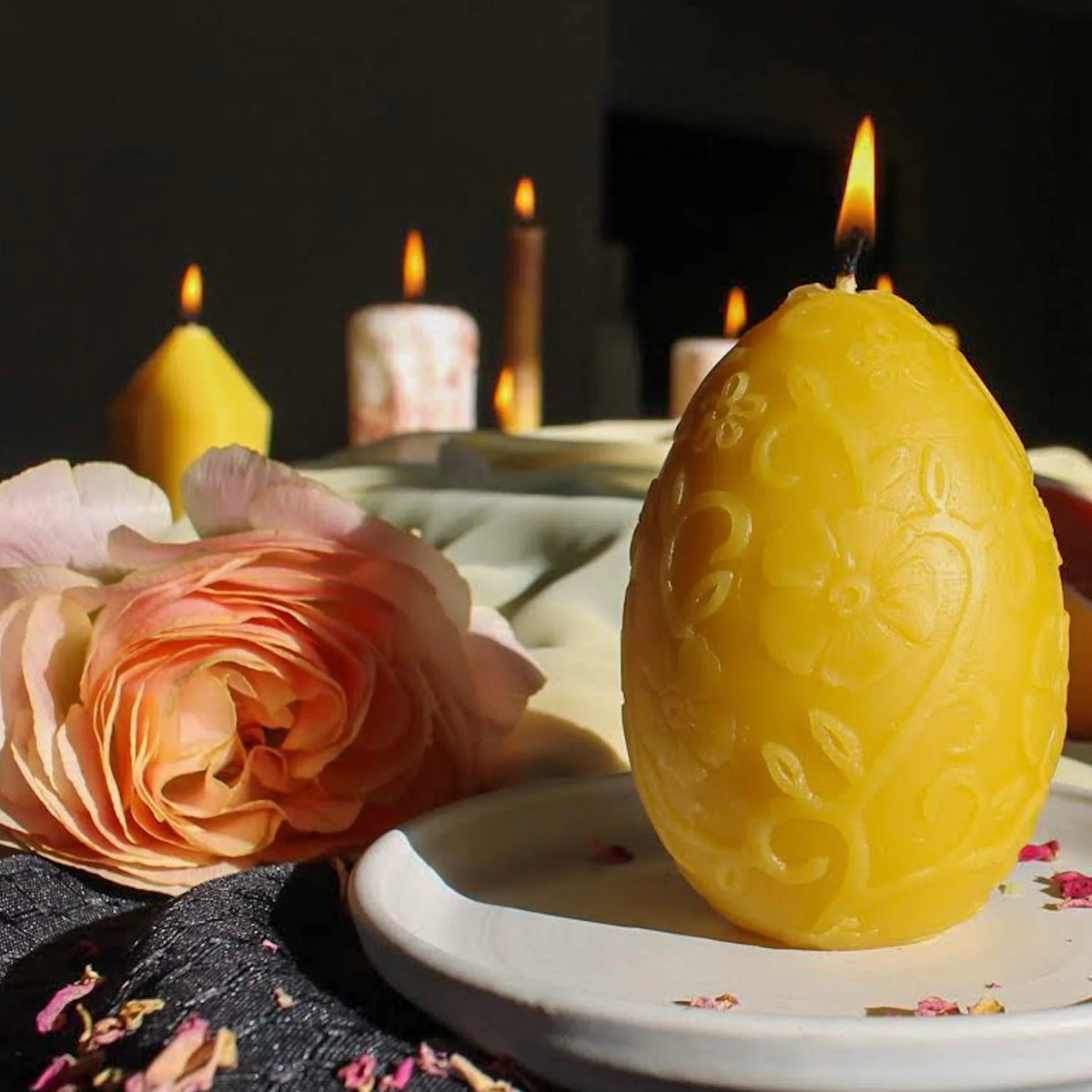 Beeswax Candle - Egg