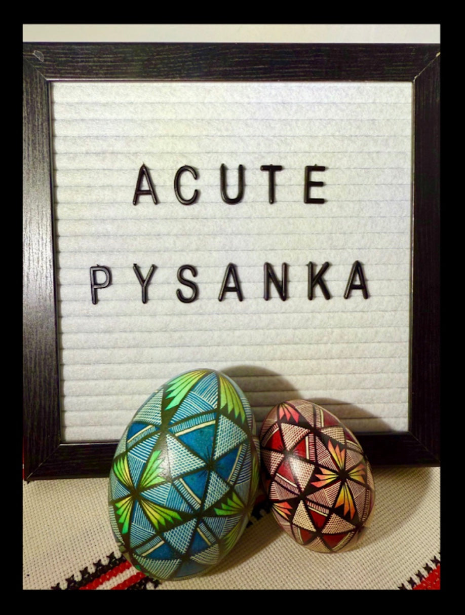 #07 Acute Pysanky - Heather Romanishin - Thursday July 17th 7:00pm to 9:00pm - registration opens February 1st 2pm eastern