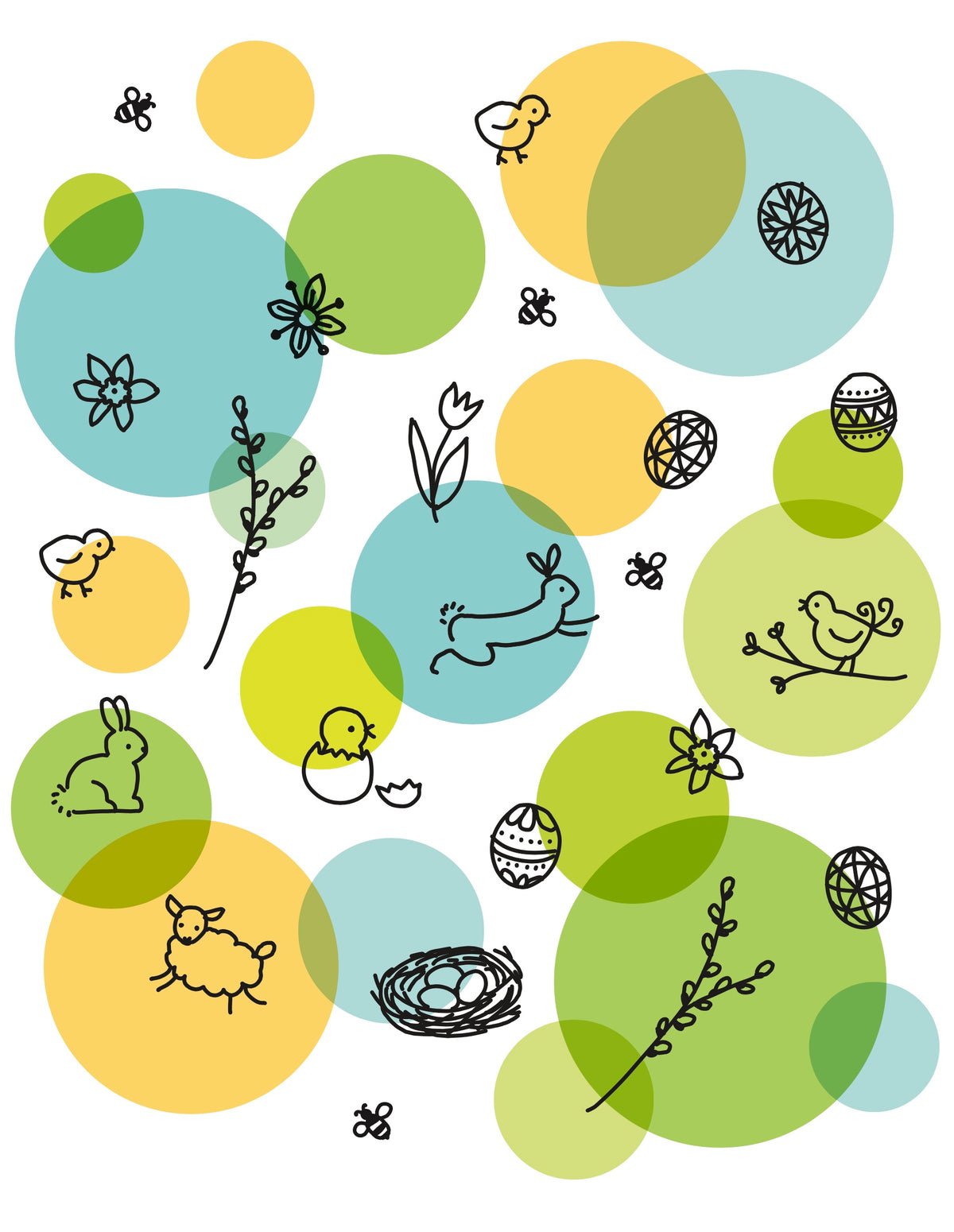 Spring Has Sprung Dye Cloth