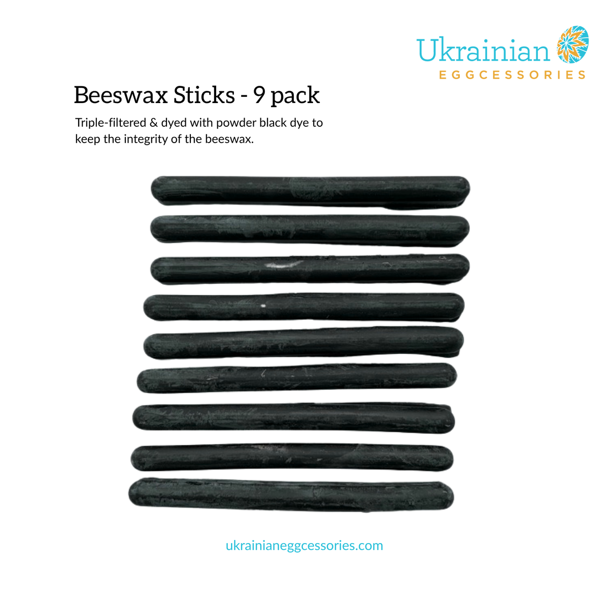 Beeswax Sticks - Black - 9 pack