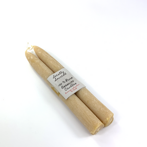 Beeswax Tapers - 8" Natural