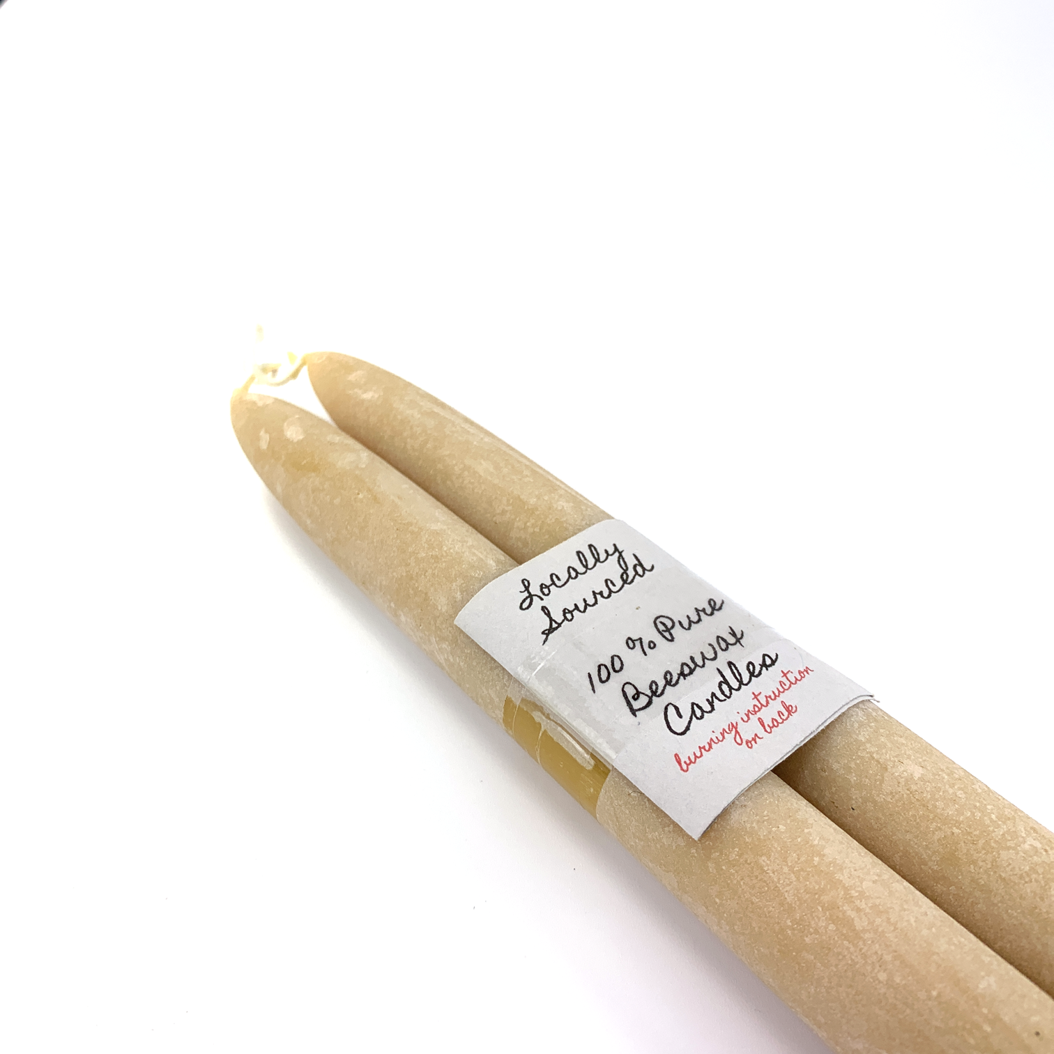 Beeswax Tapers - 8" Natural