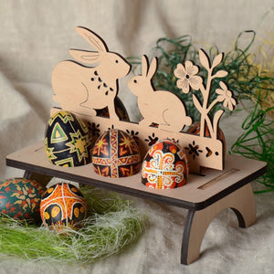 Egg Stand- 6-Egg "Bunny" Pysanky Stand