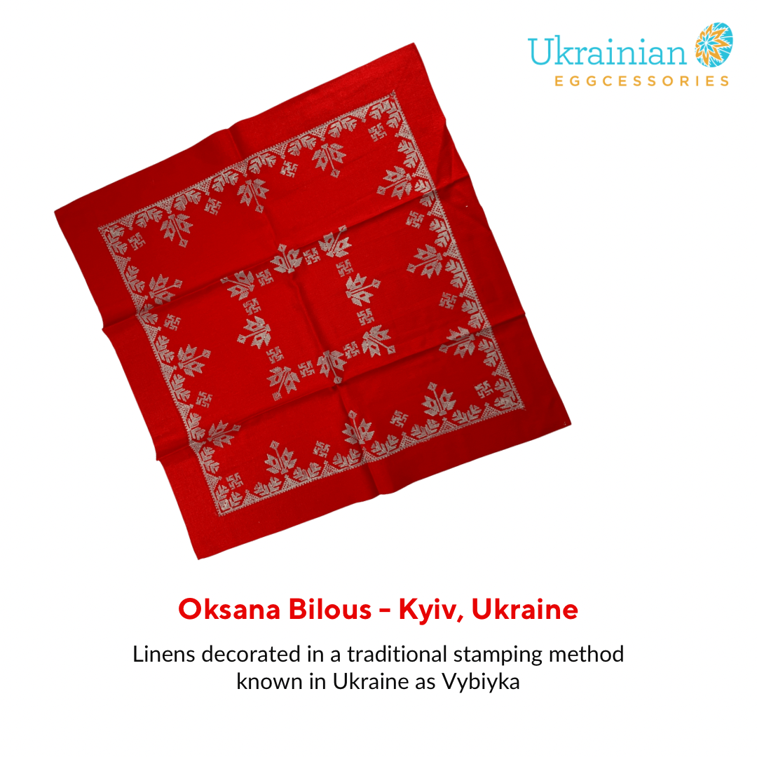 Table Square - Red & White