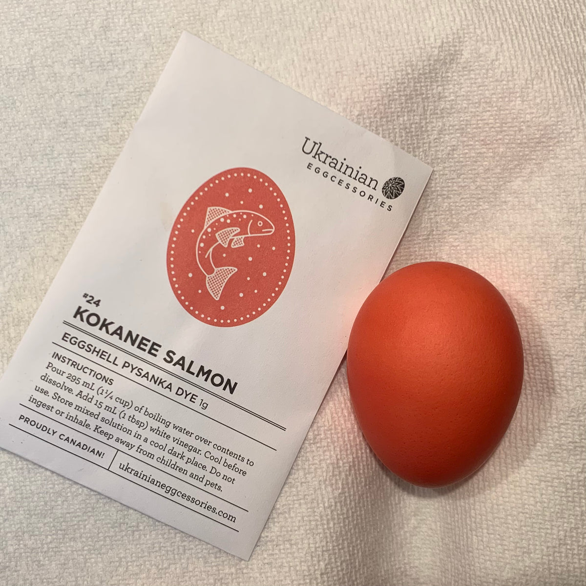 #24 Kokanee Salmon Pysanka Dye