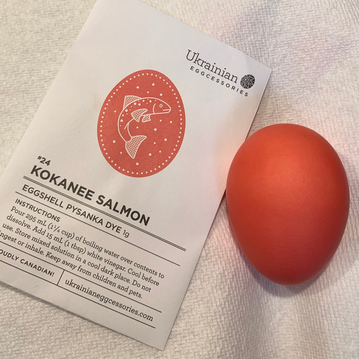 #24 Kokanee Salmon Pysanka Dye