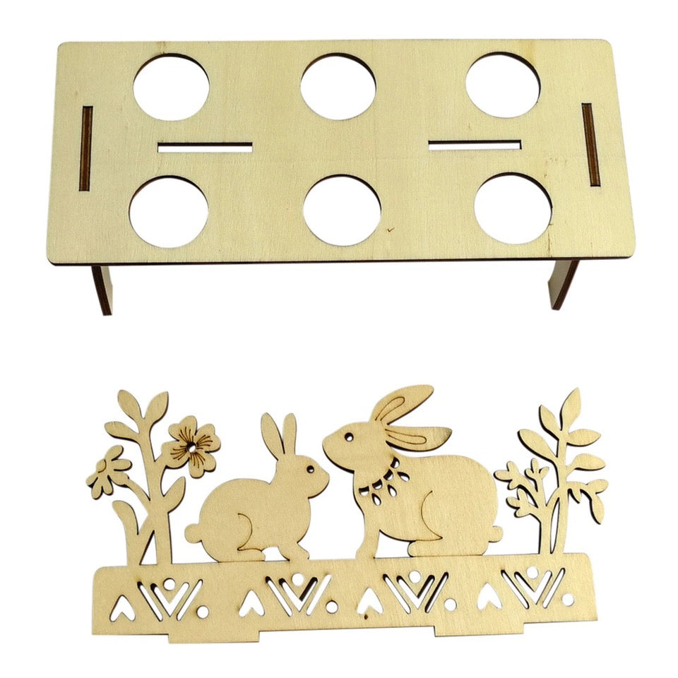 Egg Stand- 6-Egg "Bunny" Pysanky Stand