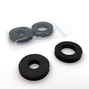 Black foam rubber washers for craft lathe