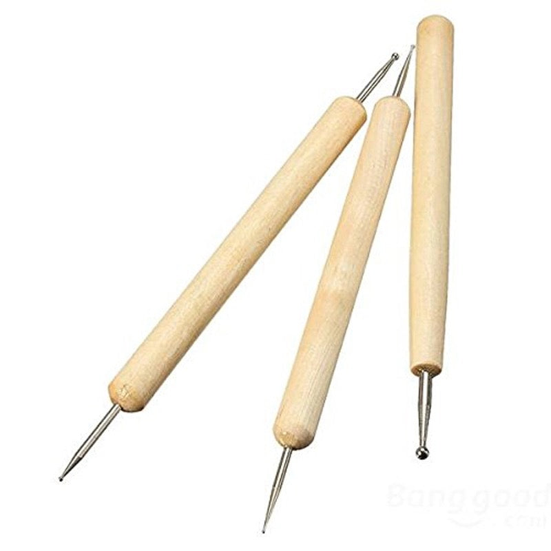Drop Pull Tool & Dotting Pens - wood