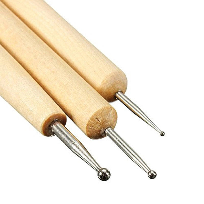 Drop Pull Tool & Dotting Pens - Wood
