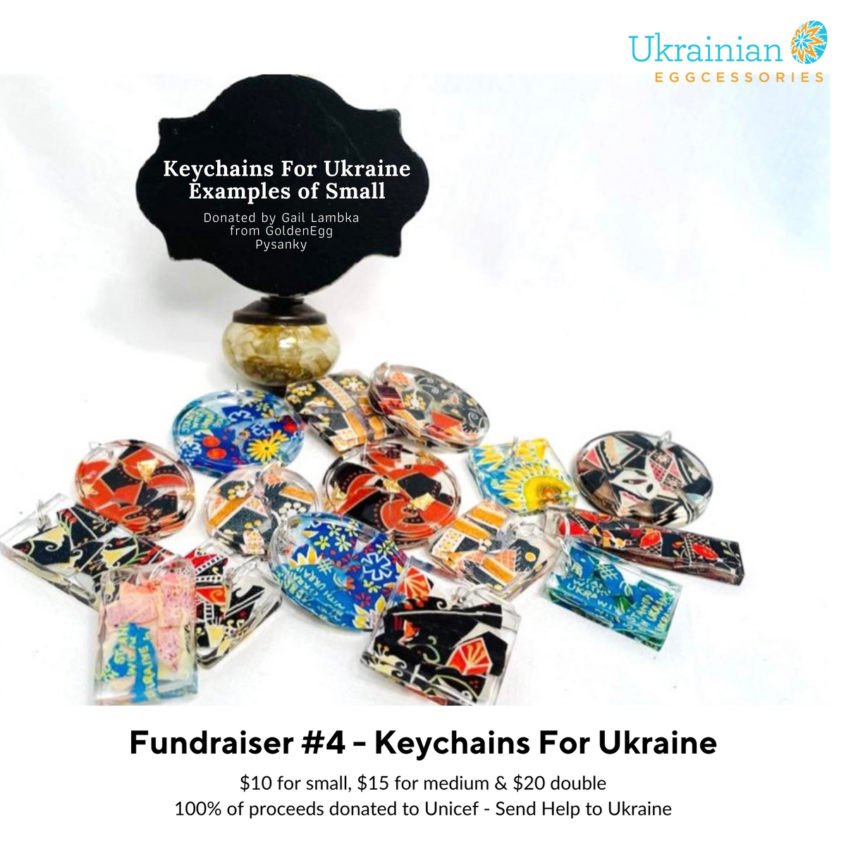 Fundraiser #4 - Keychains For Ukraine