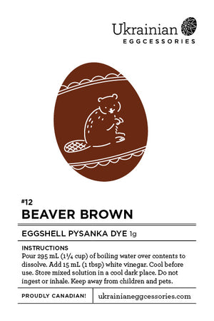 #12 Beaver Brown Pysanka Dye