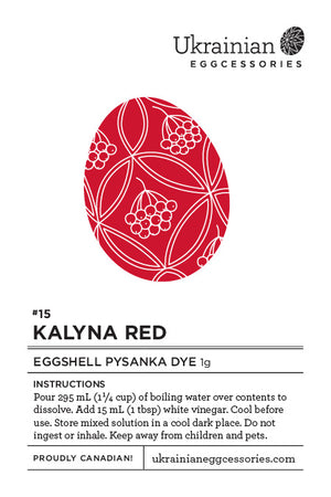 #15 Kalyna Red Pysanka Dye