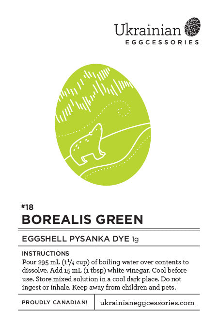 #18 Borealis Green Pysanka Dye