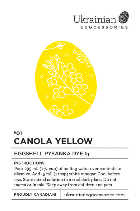 #01 Canola Yellow Pysanka Dye
