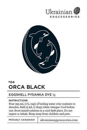 #04 Orca Black Pysanka Dye